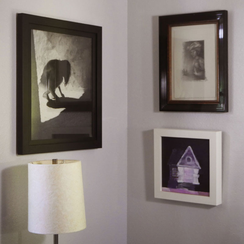 Thumbnail | Three Pieces of Custom Framed Art Including An Original Photograph and Painting